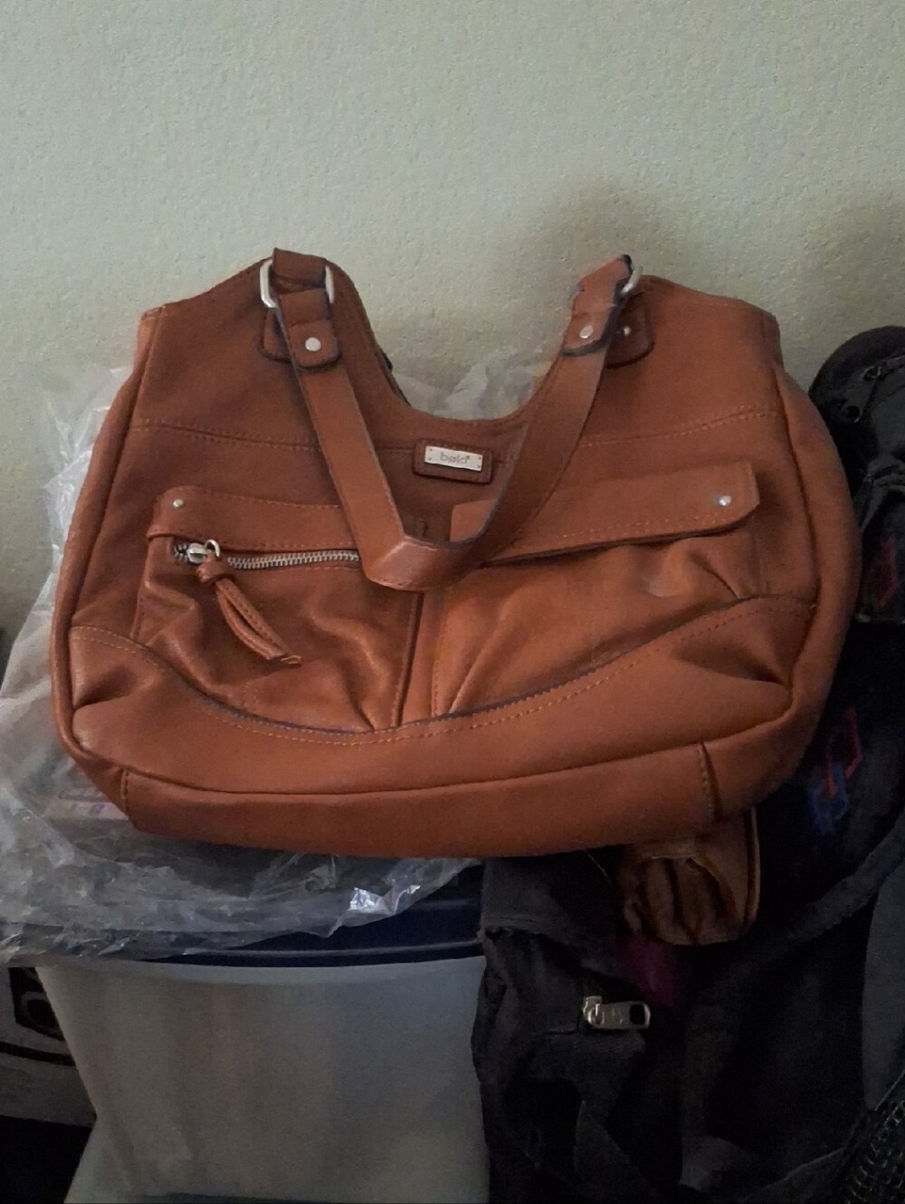 Bolo Tan Leather Tote Bag - Women's Shoulder Bag